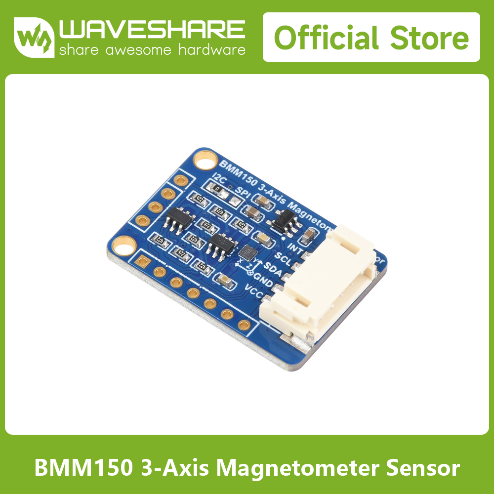 Raspberry Pi - Waveshare BMM150 3-axis Magnetometer Sensor, Digital
