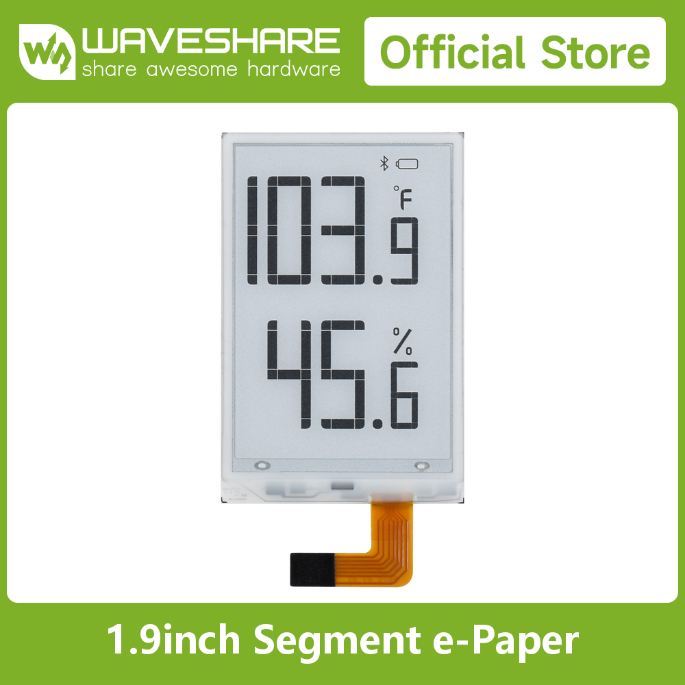 Waveshare 1.9inch Segment E-Pa - Pi Display recension och pris
