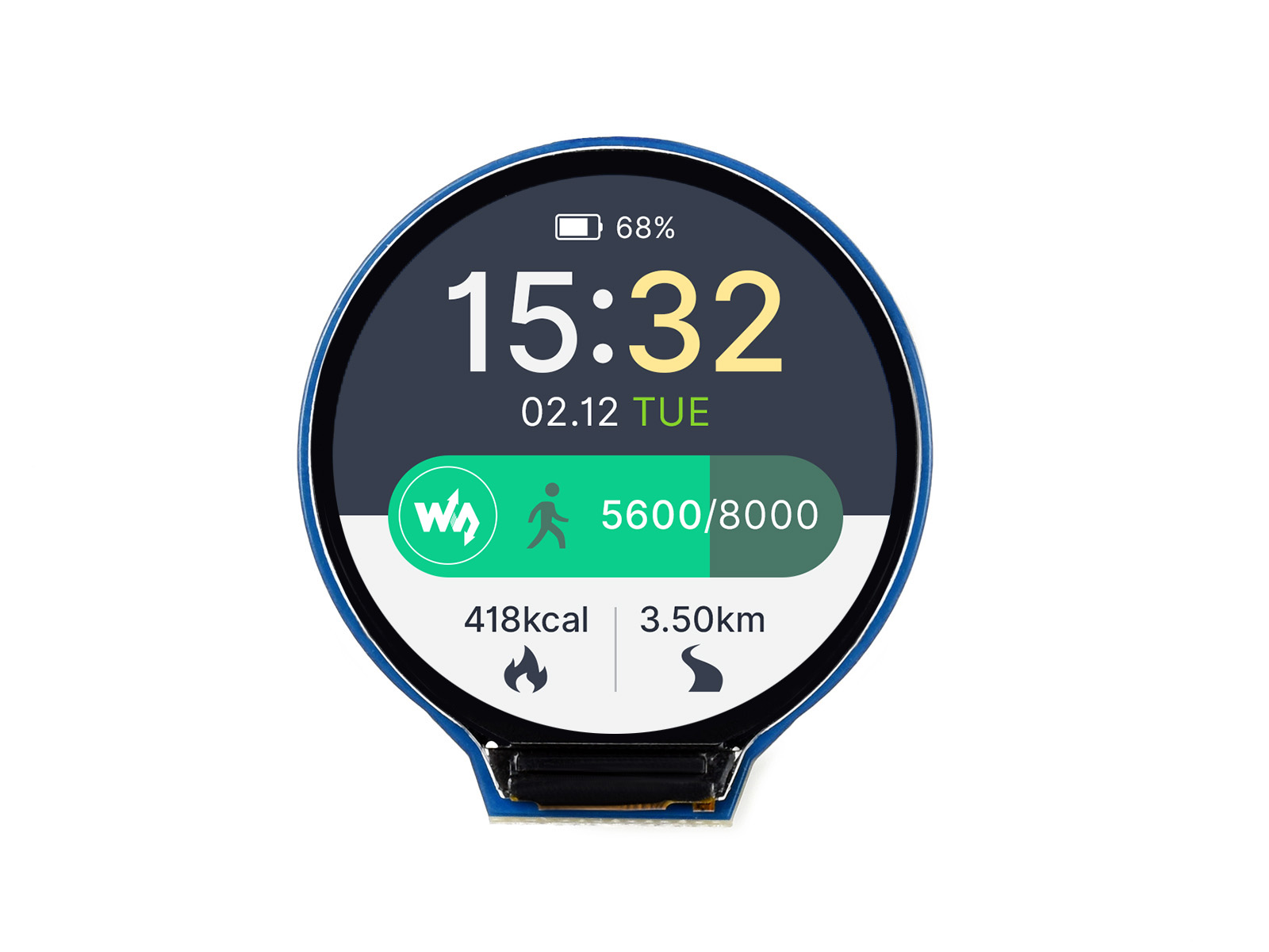 Waveshare 1.28inch Round LCD D - Pi Display recension och pris
