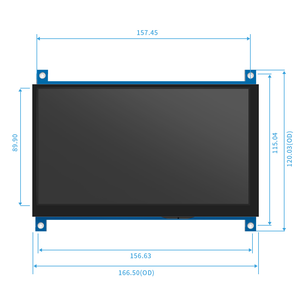 IPS 7Inch HDMI-compatible Moni - Raspberry Pi 4 recension och pris