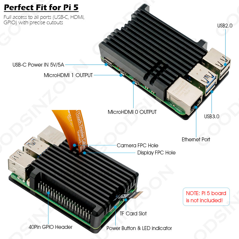 Raspberry Pi 5 Aluminum Armor  - Pi Cooler recension och pris