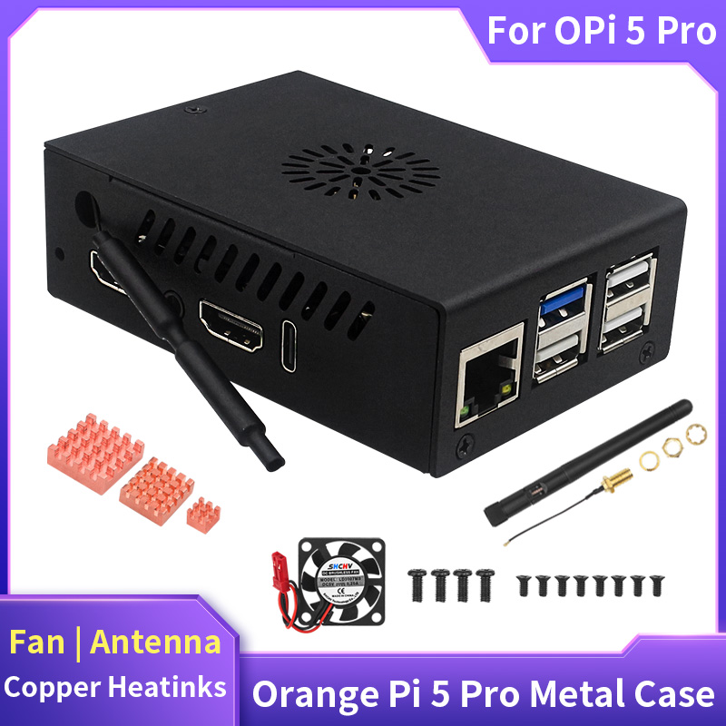 Orange Pi 5 Pro Case Metal She - Pi Cooler recension och pris