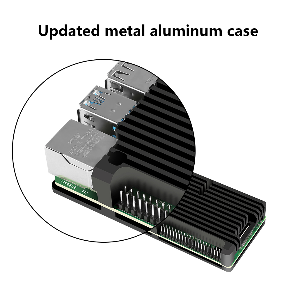 Armor Aluminum Case for Raspbe - Pi 4 Case recension och pris