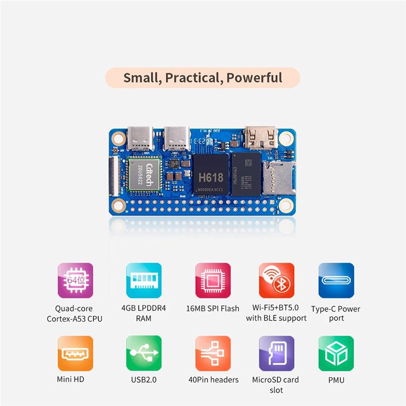 For Orange Pi Zero 2W Developm - Pi Zero recension och pris