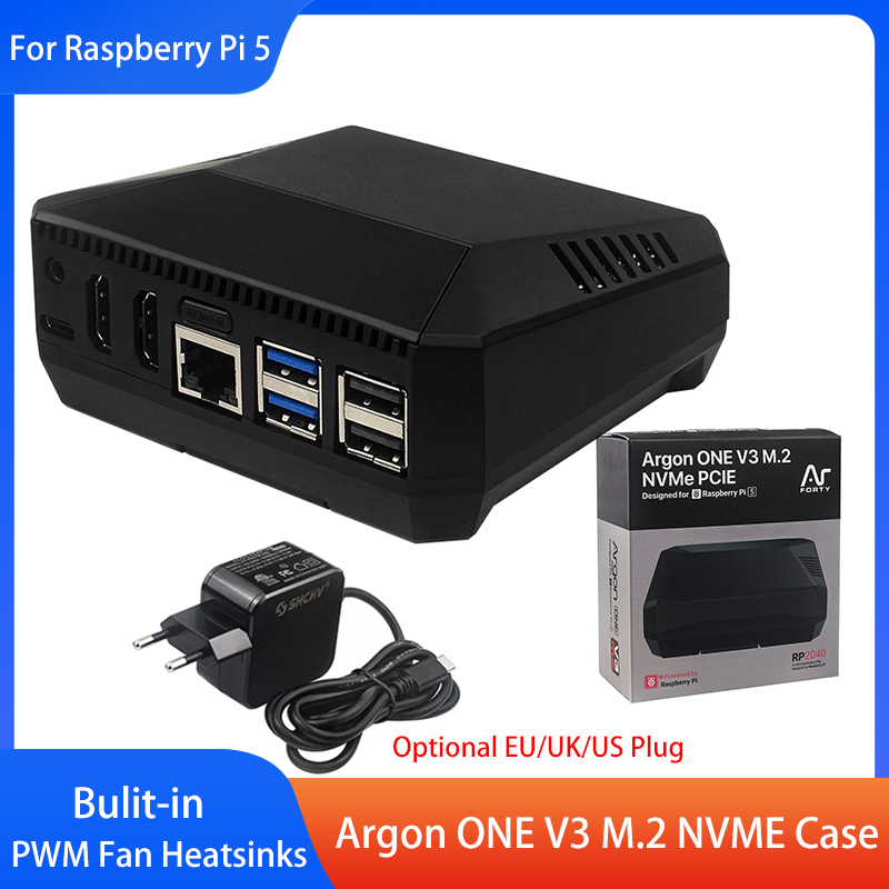 Argon ONE V3 M.2 NVME Case Alu - Pi Cooler recension och pris