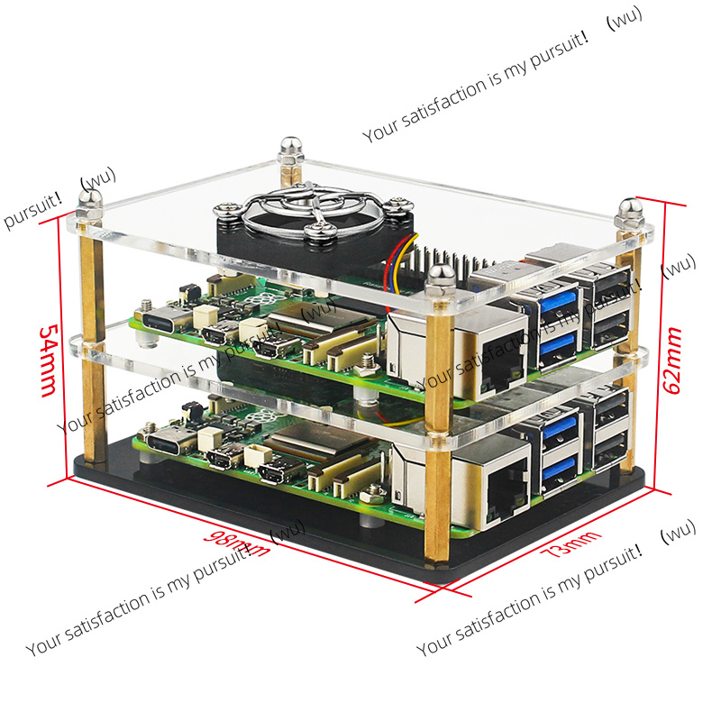 Raspberry Pi 5 Acrylic Case Tr - Pi 5 Case recension och pris