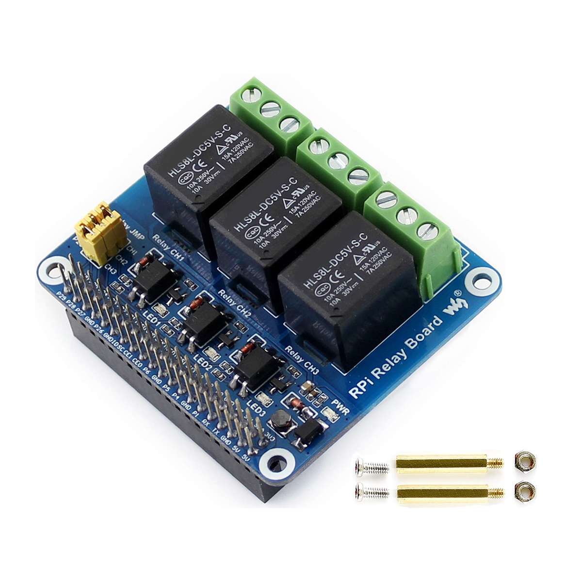 Waveshare 5V 3-Channel Relay M - Pi Zero recension och pris