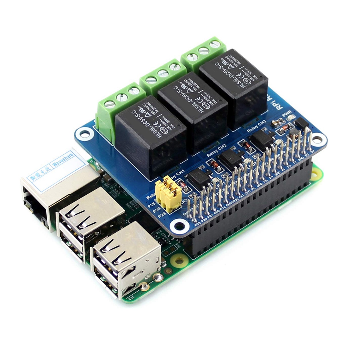 Waveshare 5V 3-Channel Relay M - Pi Zero recension och pris