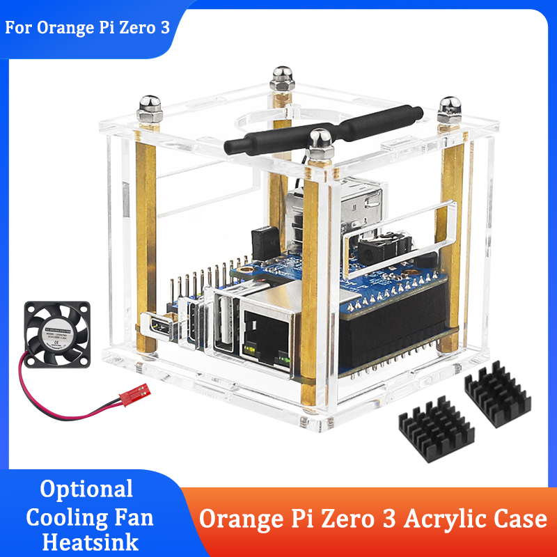 Orange Pi Zero 3 Acrylic Case  - Pi Power Supply recension och pris
