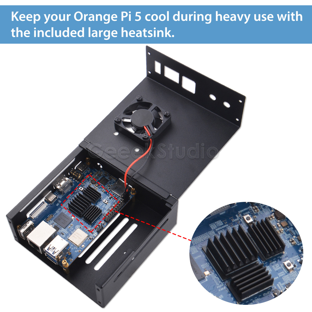 Orange Pi 5/5B Metal Protectiv - Pi 5 Case recension och pris