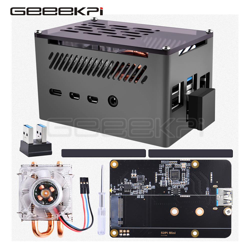 GeeekPi  Aluminum Brick Case B - Pi Cooler recension och pris