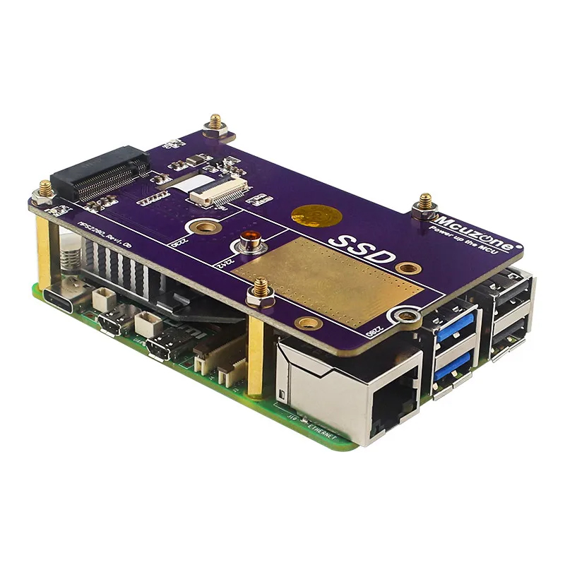 Raspberry Pi 5 PCIe to M.2 NVM - Pi Cooler recension och pris