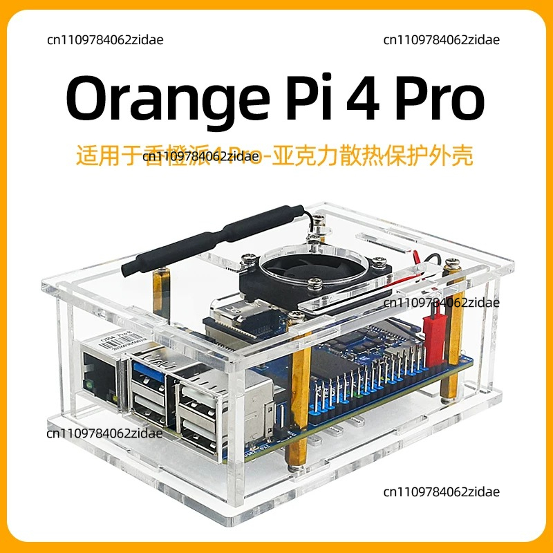 For Orange Pi 4PRO Acrylic Cas - Pi 4 Case recension och pris