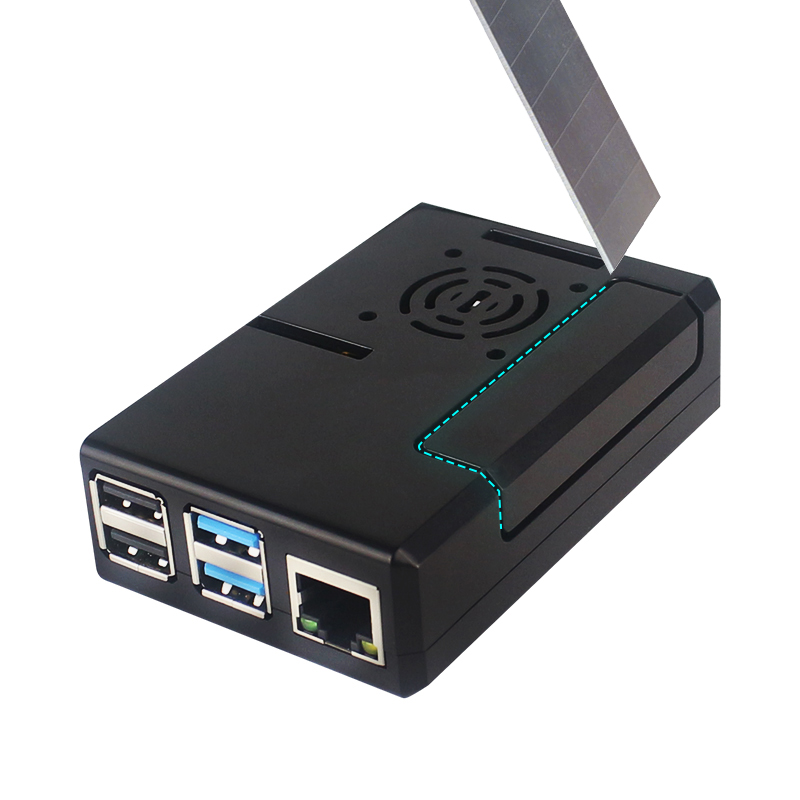 Raspberry Pi ABS Case Black Pl - Pi Power Supply recension och pris