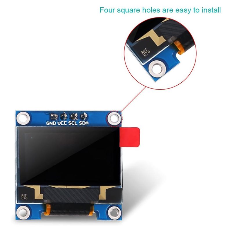 A37T-4Pcs 0.96 Inch OLED Displ - Pi Display recension och pris